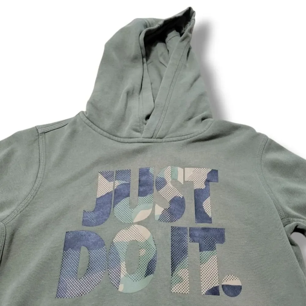 Nike Sweatshirt Size Large Youth Kids Nike Hoodie Just Do It Camo Graphic Print